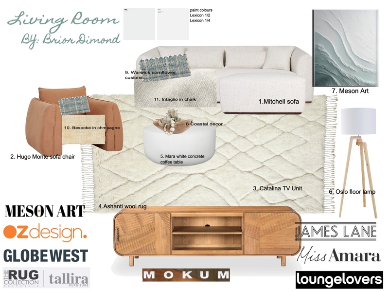 Living Room Mood Board by briordimond77@gmail.com on Style Sourcebook