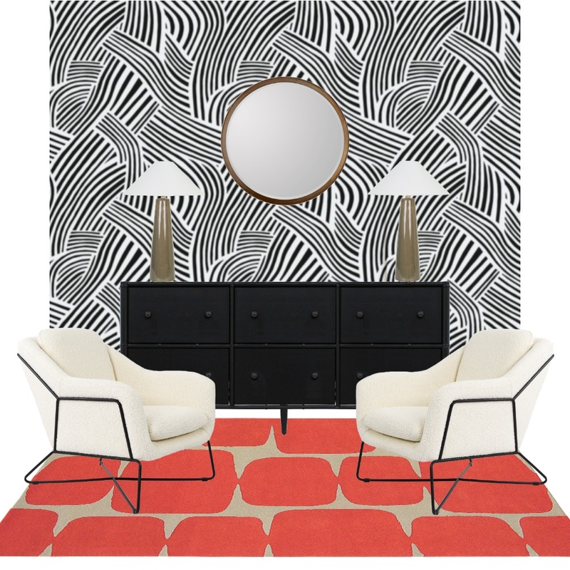 Woven Stripes Wallpaper Mood Board by Tricia Kramer on Style Sourcebook