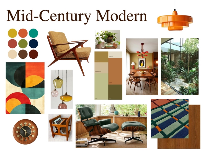 Mid-Century Modern Mood Board by macaylagregory on Style Sourcebook