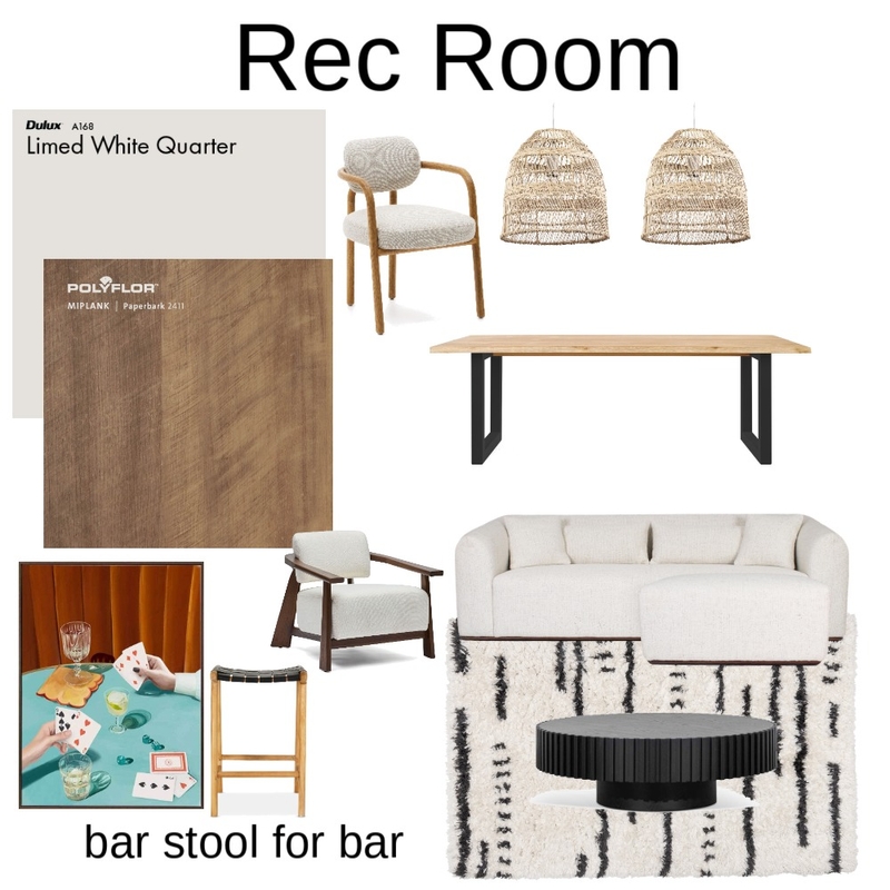 Rec Room Mood Board by gracef on Style Sourcebook