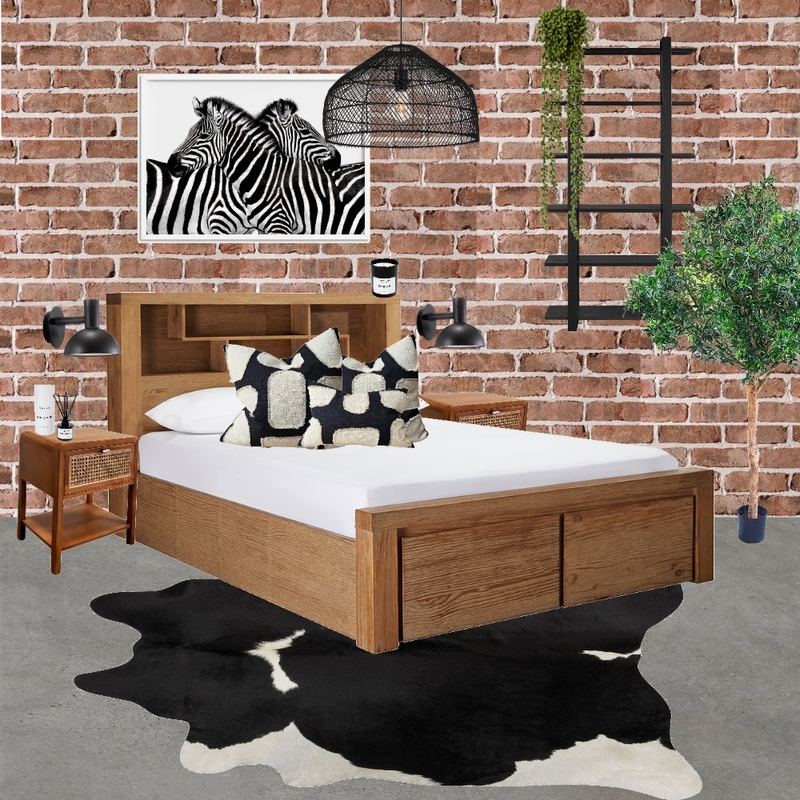 MODERN INDUSTRIAL STYLE BEDROOM Mood Board by courtneyhunter on Style Sourcebook