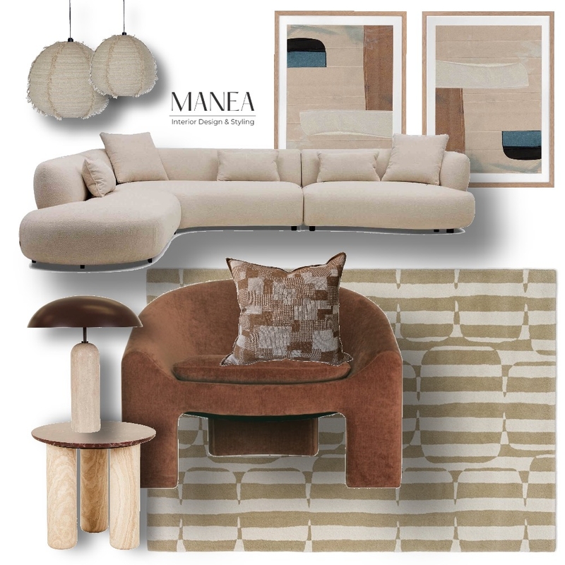 Organic modern Concept Mood Board by Manea Interior Design & Styling on Style Sourcebook