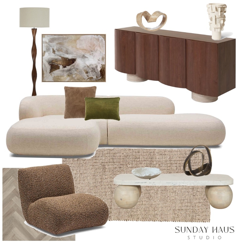 Calm Neutral Living Room Mood Board by Sunday Haus Studio on Style Sourcebook