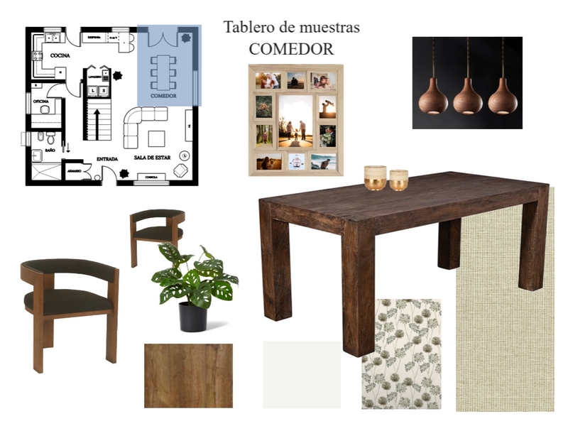tablero de muestras comedor Mood Board by anukabrass on Style Sourcebook