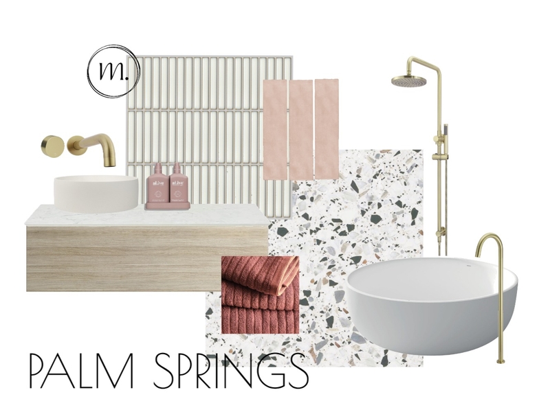 Mirra Interiors | Palm Springs Bathroom Concept Mood Board by Mirra Interiors on Style Sourcebook