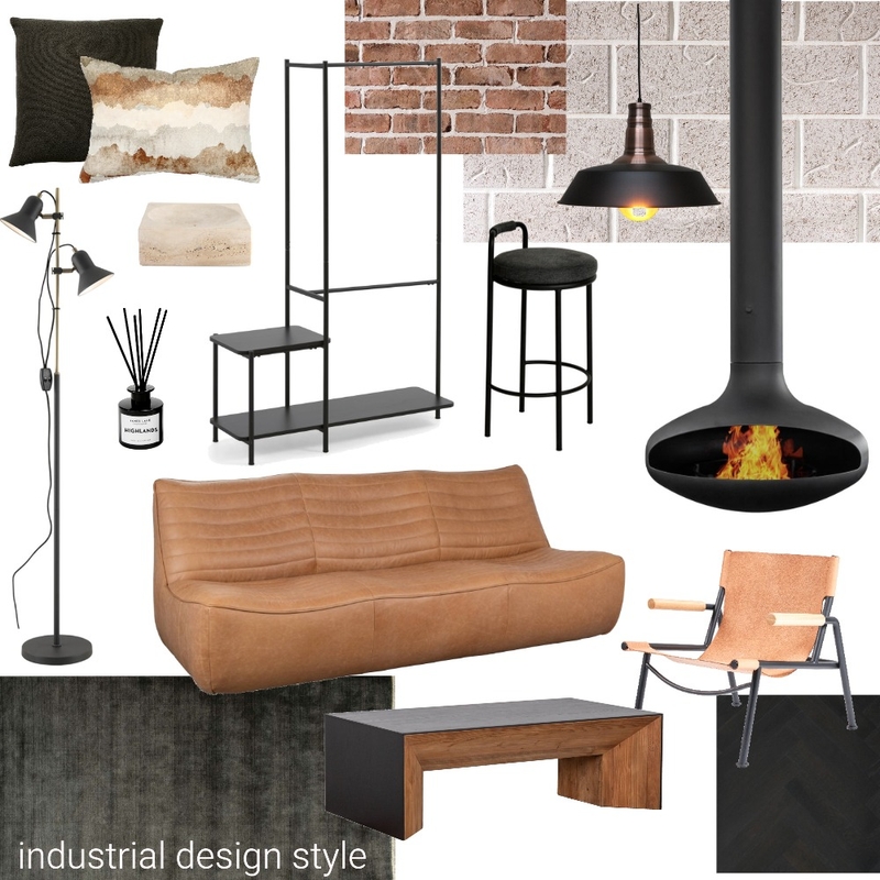 Industrial design style Mood Board by samira.fallah.93@gmail.com on Style Sourcebook