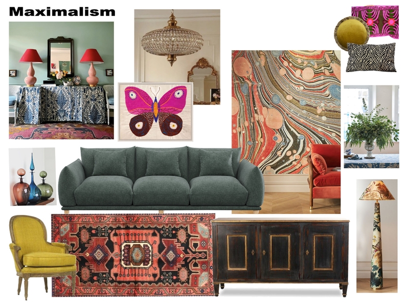 Maximalist Living Room Mood Board by Studio 333 LLC on Style Sourcebook