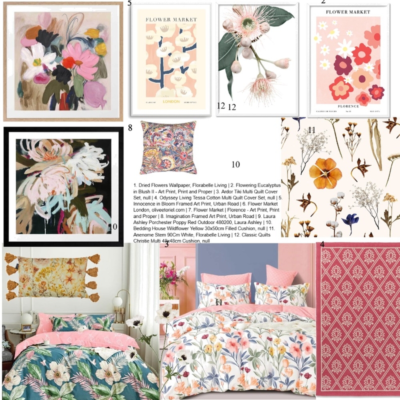 flower pattern Mood Board by aliciav on Style Sourcebook