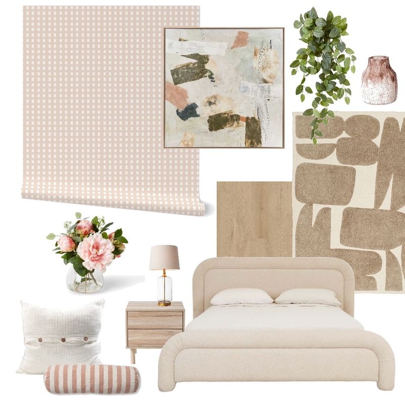Soft Pink Dash Geometric Mood Board by Beeky Illustration & Design on Style Sourcebook
