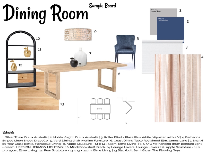 Assignment 9 - dining Mood Board by PriscillaS on Style Sourcebook