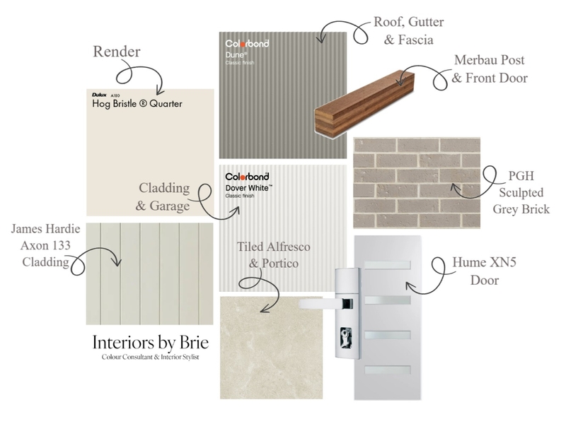 Beach Facade Mood Board by Interiors by Brie on Style Sourcebook