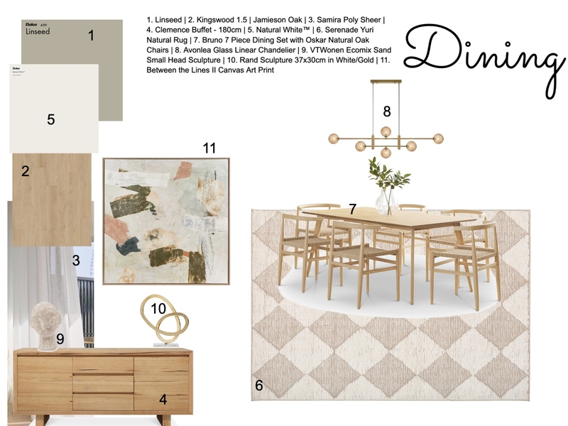 Dining Mood Board by HannahLBullen on Style Sourcebook