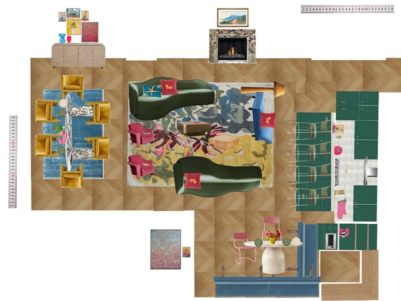 Great Room Space Planning Scale Mood Board by dl2407 on Style Sourcebook