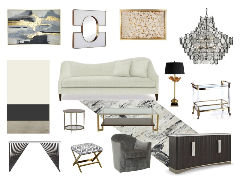 Mid-Century Mod Living Room C, by Jessica Slade, Norwood Furniture Mood Board by Jessica on Style Sourcebook