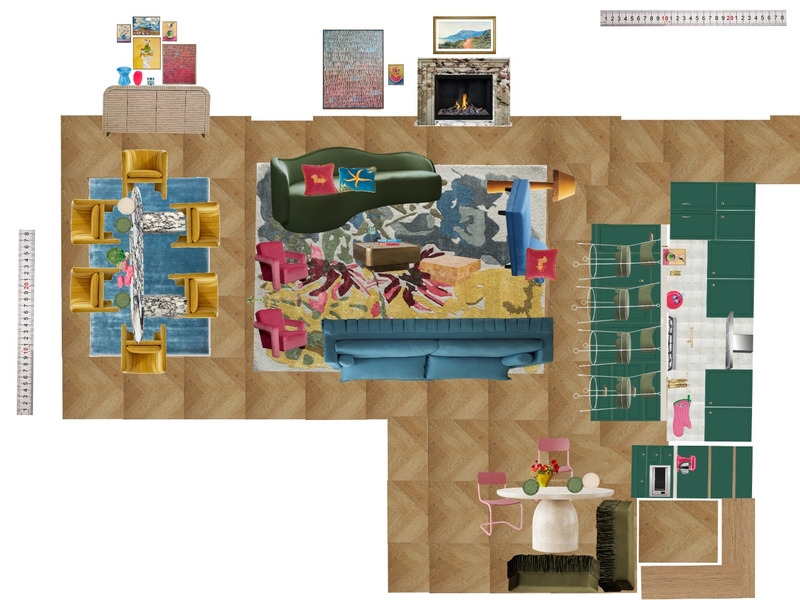 Great Room Space Planning Scale Mood Board by dl2407 on Style Sourcebook