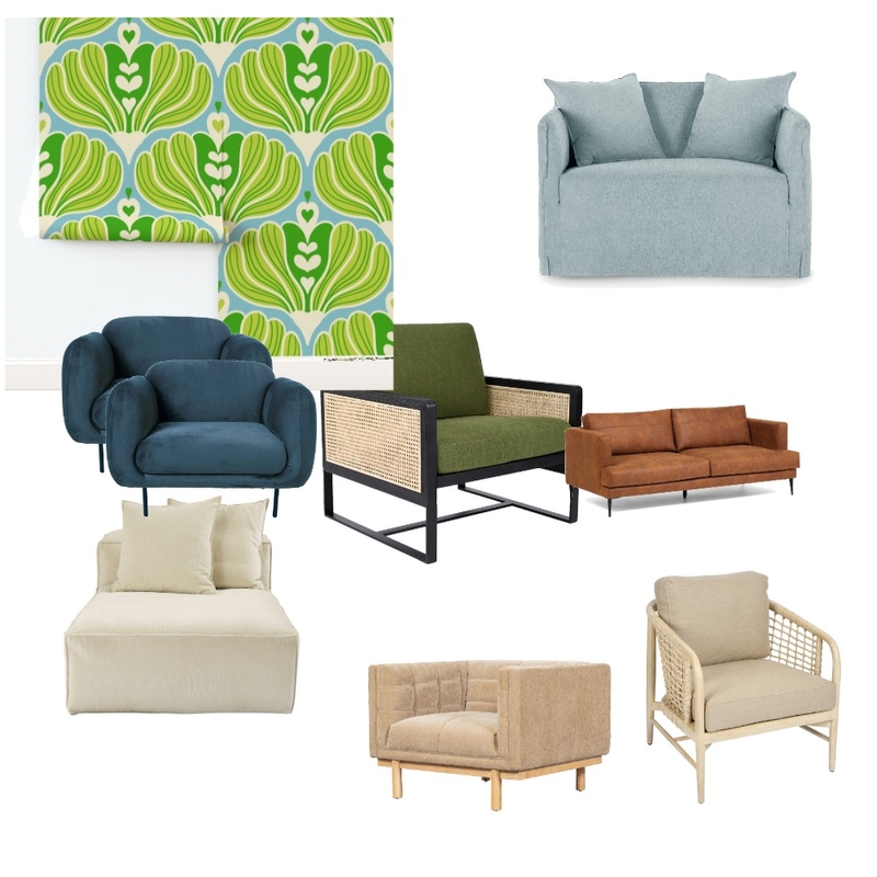 Serene Heart Flowers - blue green spring Mood Board by Happy Wolf of Fortune on Style Sourcebook