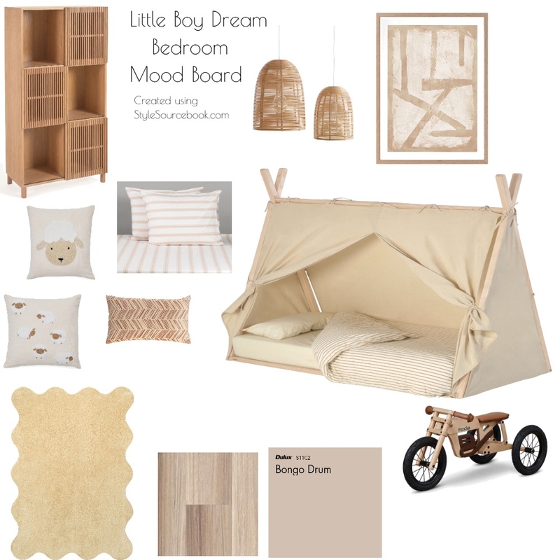 Little Boy Dream Bedroom Mood Board Mood Board by RAMCAD2025 on Style Sourcebook