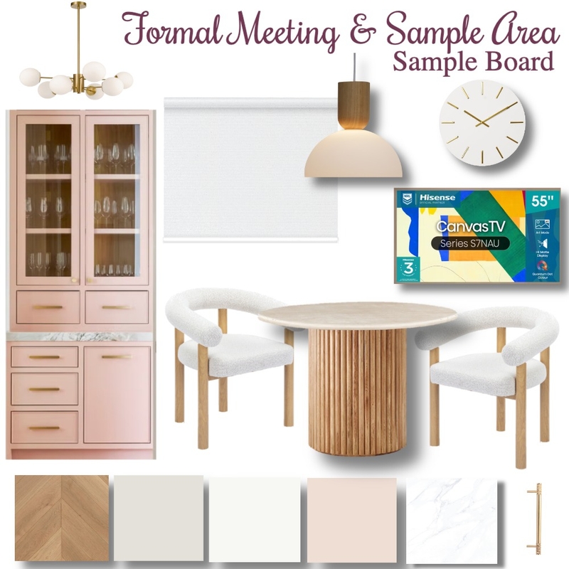Office Formal Meeting & Sample Area Mood Board by Louise Kempson on Style Sourcebook
