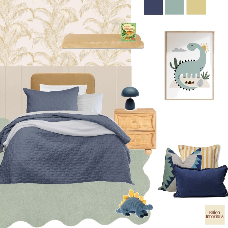 Dinosaur Kids bedroom Mood Board by Baico Interiors on Style Sourcebook