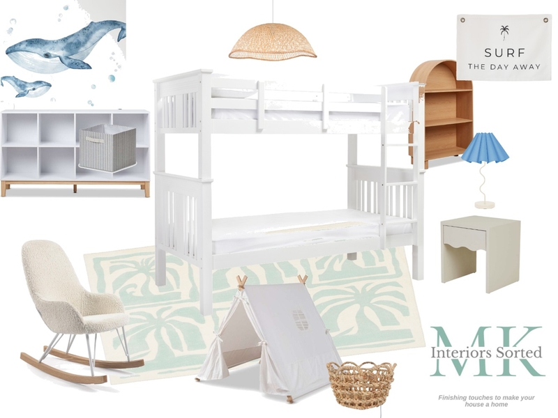 Sample - Child's Coastal Bedroom 3 - 10 years Mood Board by MK Interiors Sorted on Style Sourcebook