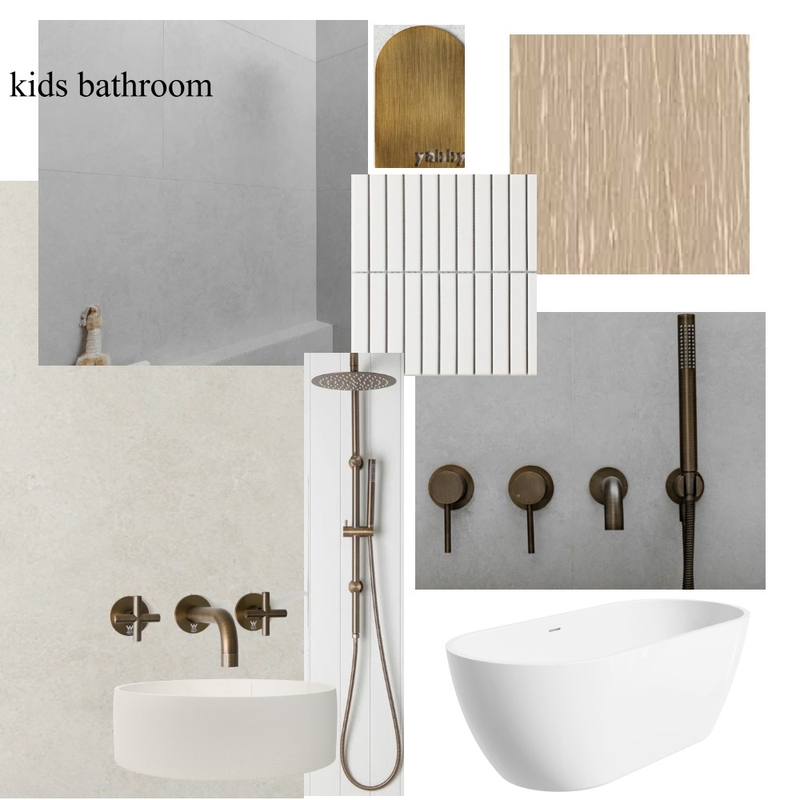 Kids Bathroom- Rob & Jaq Mood Board by Courtney Hazbic Interiors on Style Sourcebook