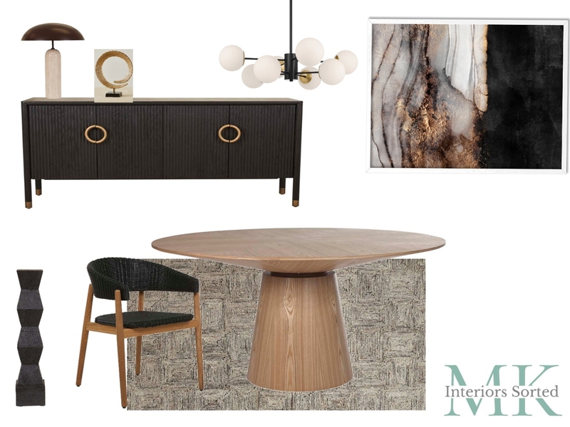 Modern Moody Dining Mood Board by MK Interiors Sorted on Style Sourcebook