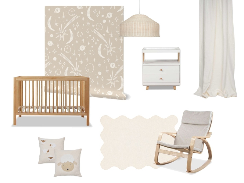 celestial neutral nursery Mood Board by Milena Barbalinardo on Style Sourcebook