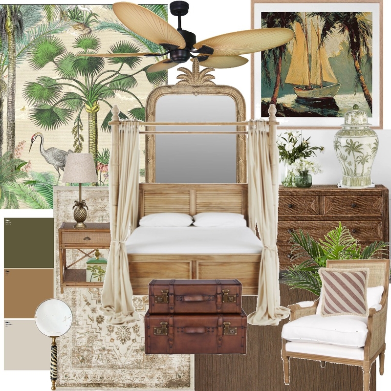 British Colonial Sample board Mood Board by Sharon on Style Sourcebook