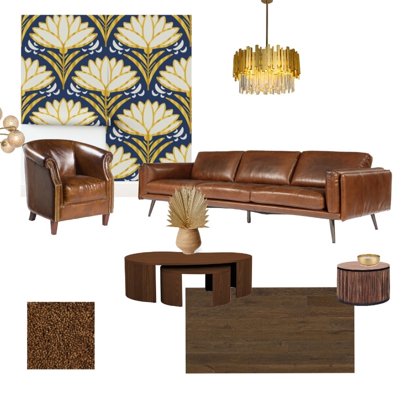 Deco Delight 1920s Art Deco Style Golden Wallpaper 3 Mood Board by Happy Wolf of Fortune on Style Sourcebook