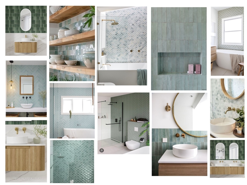 Bathroom - Feature Tile Wall Concepts Mood Board by Jo Roberts on Style Sourcebook