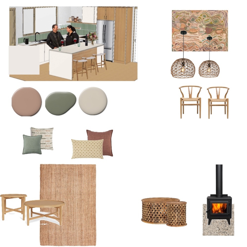 SV open plan Interior Design Mood Board by lu moller