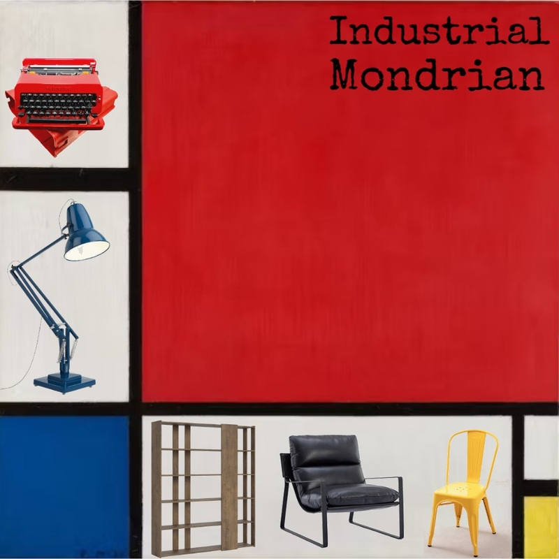 Mondrian Industrial Mood Board by giadapa on Style Sourcebook