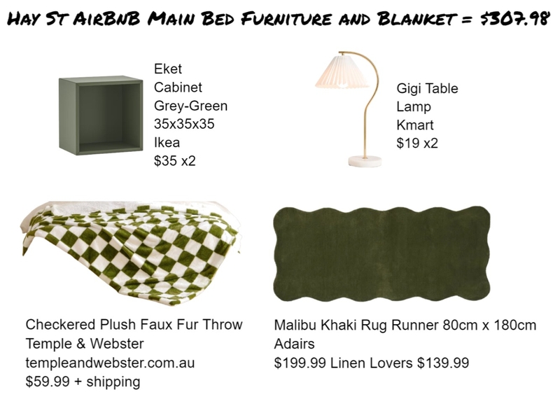 Main Bed Hay St AirBnB Mood Board by Katelyn Scanlan on Style Sourcebook
