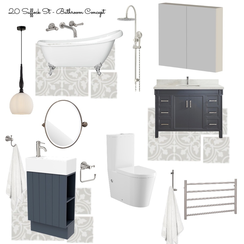 20 SUFFOCK ST, BATHROOM CONCEPT Mood Board by Spruce Property Co on Style Sourcebook