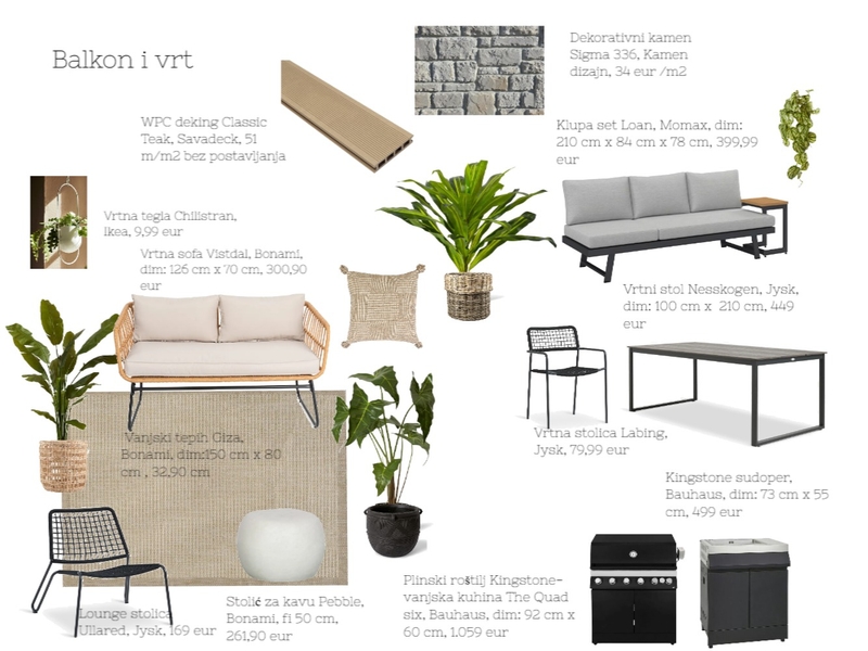 Terasa i balkon Mood Board by acikovic on Style Sourcebook