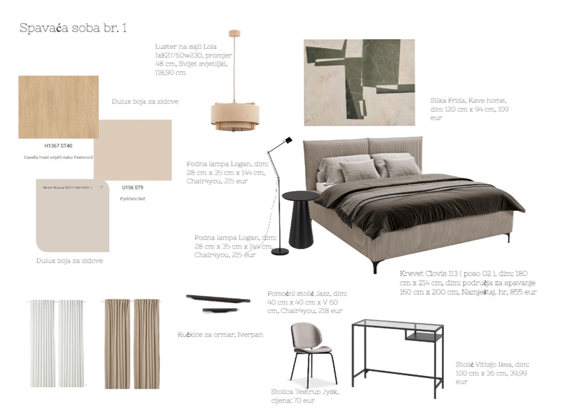 Spavaća soba br.2 Mood Board by acikovic on Style Sourcebook