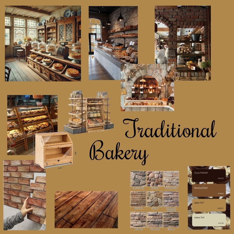 Traditional Bakery Mood Board by astudentineed on Style Sourcebook