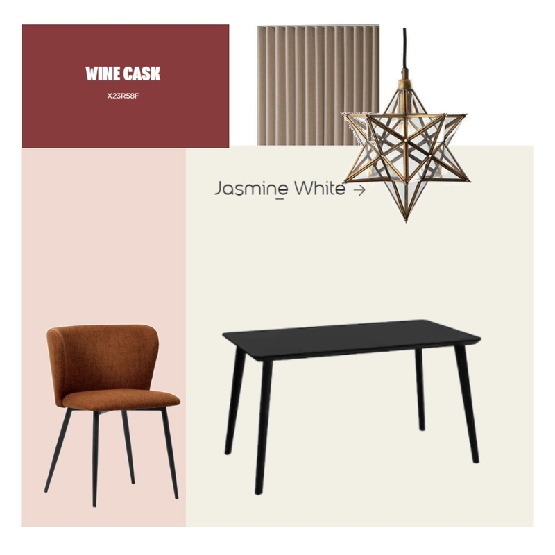 Dining Area Interior Design Mood Board by Alex Willson