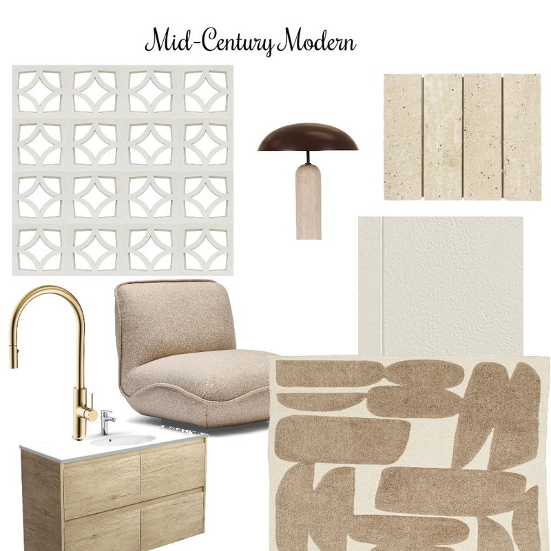 Mid-Century Modern Mood Board by The Modern Mix on Style Sourcebook