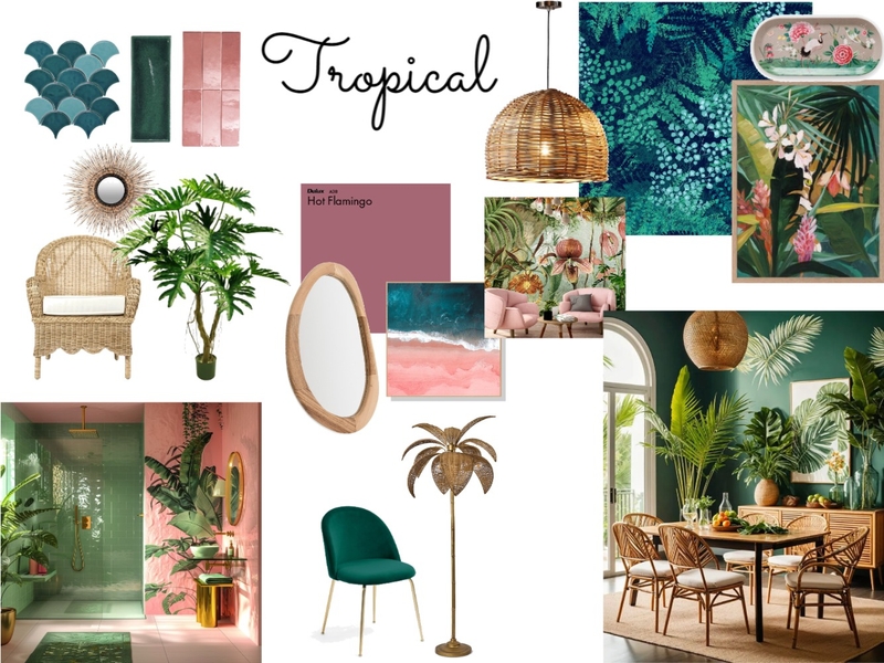 Tropical - Module 3 IDI Mood Board by gomezk436@gmail.com on Style Sourcebook