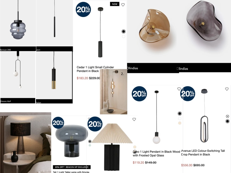 light options Mood Board by JessMamone on Style Sourcebook