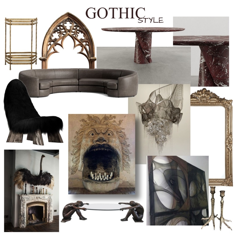 Gothic interior Mood Board by minayldz on Style Sourcebook