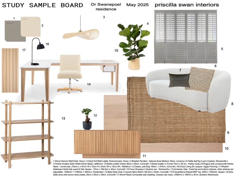 Sample board - H Swanepoel study Mood Board by PriscillaS on Style Sourcebook