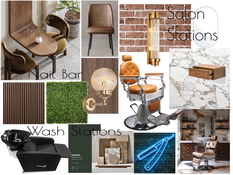 Barber shop Mood Board by jencato on Style Sourcebook