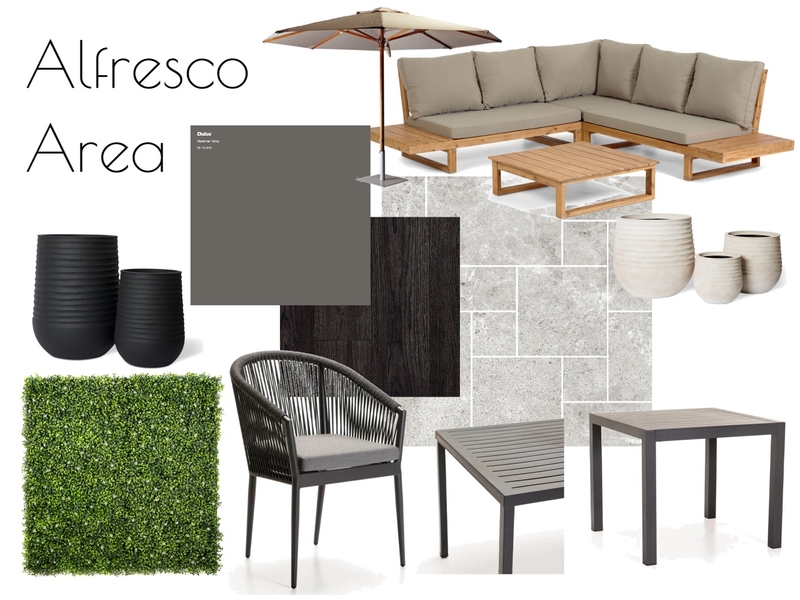 alfresco area UM Barber shop Mood Board by jencato on Style Sourcebook