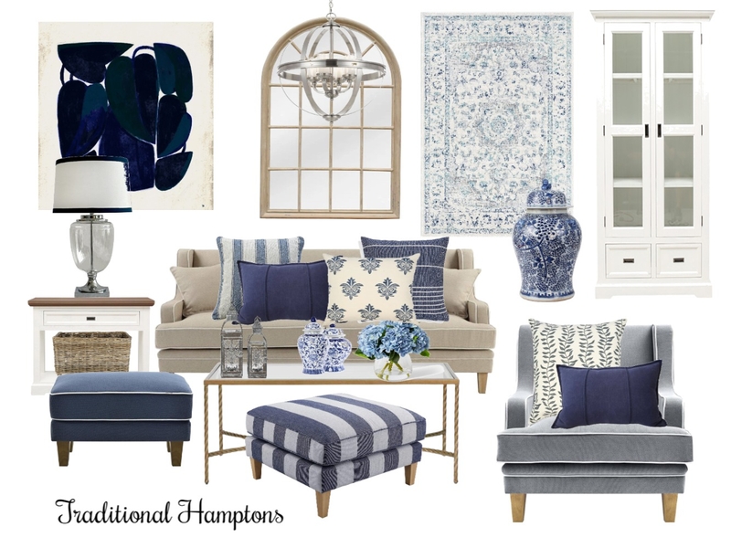 Traditional Beige Hamptons Living Mood Board by Timeless Synergy Studio on Style Sourcebook