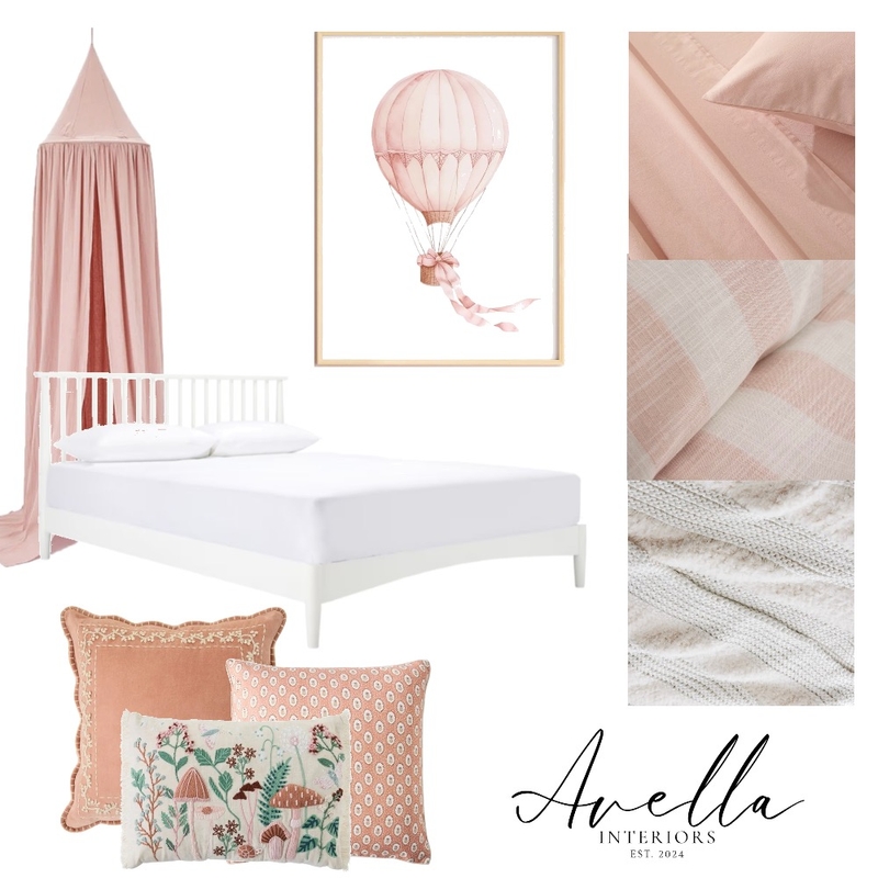 Girls Room - whimsical pink Mood Board by Avella Interiors on Style Sourcebook