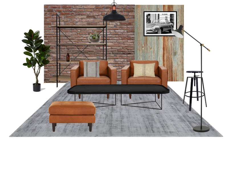 Industrial Sample Board Interior Design Mood Board by AugustoR
