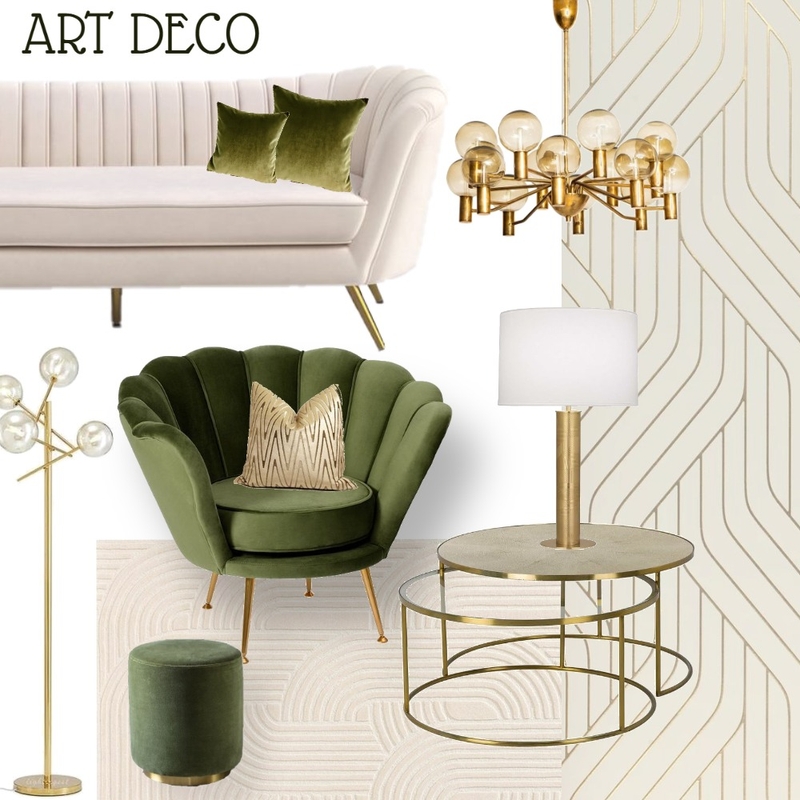 ART DECO living room Mood Board by Samia45 on Style Sourcebook