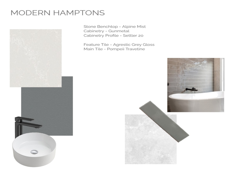 Modern Hamptons Bathroom Mood Board by NostraPG on Style Sourcebook